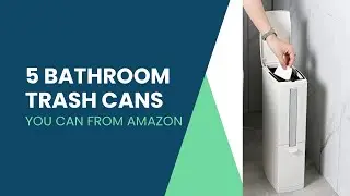 TIKTOK MADE ME BUY IT💥Best Bathroom Trash Cans Amazon Must Have | How To Get Click Description