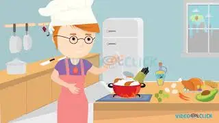 Cooking &ndash; Food & Restaurant | 2D Cartoon Animation | Pin Stove