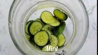 Day 2 January Detox | Cucumber & Mint Detox Water for Bloating & Hydration #viralvideo #water