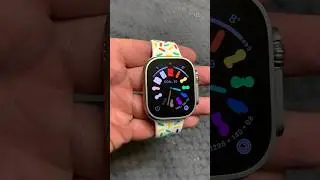 Apple Watch Ultra 2 Black and White Pride Watch Face #shorts #short #viral #video #trending #apple