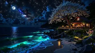 Deep Sleep Music - Emotional Healing & Stress Relief - Calm Night Ocean Sounds For Sleep