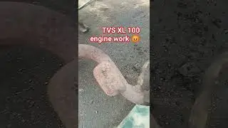 TVS XL 100 engine work#youtubeshort