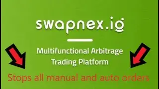 Swapnex.io Stops Manual and Auto Orders