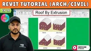 #14 Revit Architecture: ROOF BY EXTRUSION in Revit