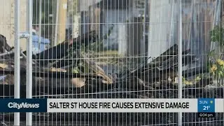 Early morning fire prompts demolition
