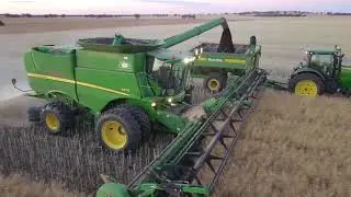 GrainKing 18T Chaser Bin - Harvest Sunset Nerrina Farms by Tim Giles