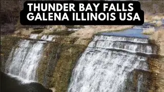 Exploring the Majestic Thunder Bay Falls in Galena Illinois!