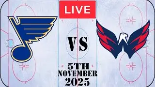 NHL LIVE St. Louis Blues vs Washington Capitals November 5th 2025 Full Game Watch Along