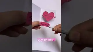 Cute gift with paper✂️#diycrafts #easygift #giftideas #giftcraft