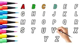 ABCD Colours TV 🙋🖌️ | Learn English Alphabet With Fun 🎉 | A for Apple 🍎 B Ball ⚽| ABC Song for Kids