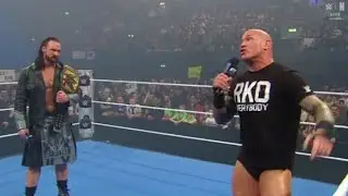 Drew McIntyre celebrating champion Randy Orton interference SmackDown highlight