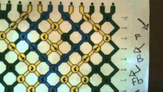 How to read Friendship Bracelet patterns.