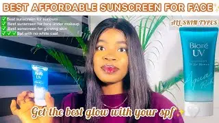 THE BEST SUNSCREEN FOR FACE AND GLOWING SKIN✨| Biore UV Sunscreen Review + SPF For All Skin Types