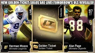 NEW GOLDEN TICKET SOLOS ARE LIVE! UL PAGE, DEACON, AND MOORE COMING! | MADDEN 20 ULTIMATE TEAM