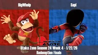 OZOne24W4 - RF - BigWhelp [Diddy Kong + Dr. Mario] vs Sapl [Mii Brawler + Dr. Mario]