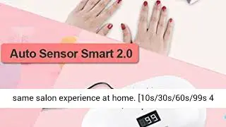 Aokitec 78W UV LED Nail Lamp, Professional Nail Dryer for Gel Polish Fits Fingernail & Toenail, Nail