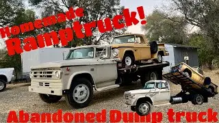 Turning an ABANDONED dump truck into a ramp truck in 2 Hours!