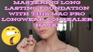 Mastering long wear foundation with this Mac Pro Long wear Concealer Hack!