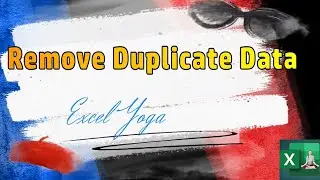 Remove Duplicate Data using Excel