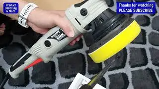 Распаковка и тестовое вращение полировальной машинки двойного действия ToolPro для автомобилей