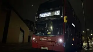 *FAST DRIVER 🔥🔥* Journey on route 422 to North Greenwich Stagecoach London 19865 LX12 CZU