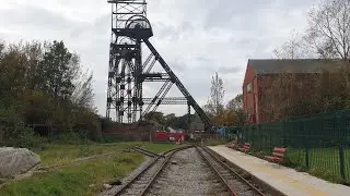 Exploring a old colliery which is now a steam museum with old mining equipment and old trains