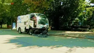 Welt-Premiere: ein Kehrfahrzeug mit Wasserstoffantrieb
