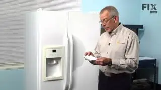 GE Refrigerator Repair &ndash; How to replace the Dispenser Grille Tray