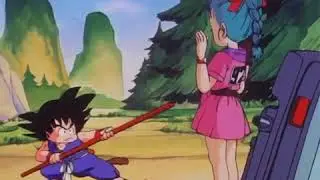 Kid Goku meets teen Bulma for the First time