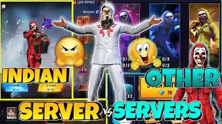 FREE FIRE INDIAN SERVER🤧VS OTHER SERVERS 🤩 || RED CRIMINAL EVENT #viral #freefireindia#freefireevent