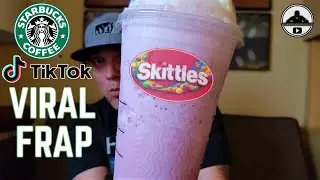 Starbucks&reg; SKITTLES&reg; FRAPPUCCINO Review! ⭐💰🍬🥤 | TIKTOK STARBUCKS&reg; HACK