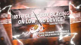 How To Make Thumbnail Like Solo Rush on Android ||Solo Rush Thumbnail||PSCC||BGMI Thumbnail Tutorial
