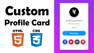 Profile Card UI in HTML