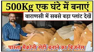 एक मशीन से पास्ता मैक्रोनी | Automatic Pasta Making Business | Macaroni Making Machine |Sanjay Gupta