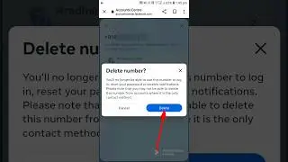 🔻How To Delete Mobile Number On Facebook || Facebook Se Mobile Number Kaise Delete kare ||#shorts