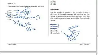 Correção da prova de engenharia civil Prefeitura de Jarú parte 1