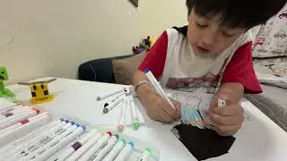 Coloring Adventure: Steve and His Loyal Dog | Coloring Page | Toddler Activity