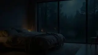 Dark Night Rain Sounds for Deep Sleep 🌧️ | No Music