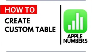 Apple Numbers: Add a Custom Table with Exact Rows and Columns  10x30 Example