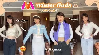 *Myntra* winter haul under budget | Cardigan | puffer jacket | sweater | pullover