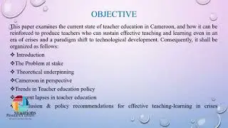 Reinforcing Teacher Education in Cameroon: Implications for Effective Teaching