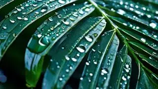 Rain for sleeping & study ambience - Rain on leaves