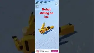 robot sliding on ice !! level completed #trending #viralvideo #shorts