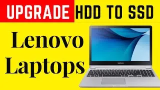 How To Replace Hard Drive with SSD Drive into Lenovo Laptop Computer - HDD / SSD( 4k)