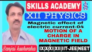 XII PHY/ MAGNETIC EFFECT OF ELECTRIC CURRENT-04/ MOTION OF A CHARGE IN MAGNETIC FIELD