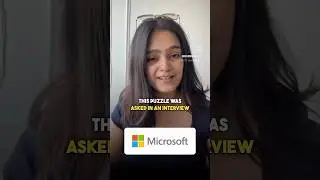 Puzzle asked in MICROSOFT interview. Can you solve this? #puzzle #microsoft #interview