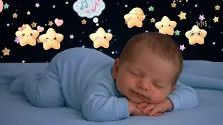 Baby Sleep Music 💤 Sleep in 3 Minutes | Gentle Harp & Piano | Brahms & Rock-a-bye Baby