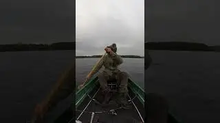 Paddling with the Ally canoe in sweden
