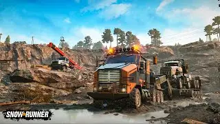 How to Rebuild Morrison's Landslide in the Snowrunner | Alaska Map | 4k HD