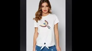 Studio - Bird Sequin T-Shirt #Studio #ladiesfashion #seqints